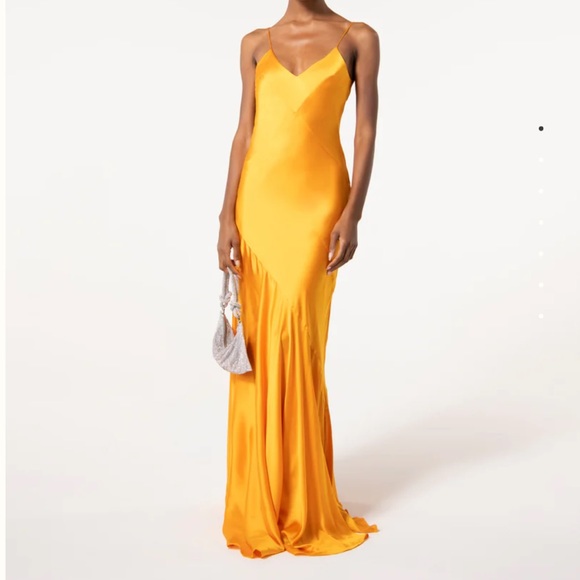 NWT Cult Gala Crissy Gown in Marigold - Picture 1 of 8